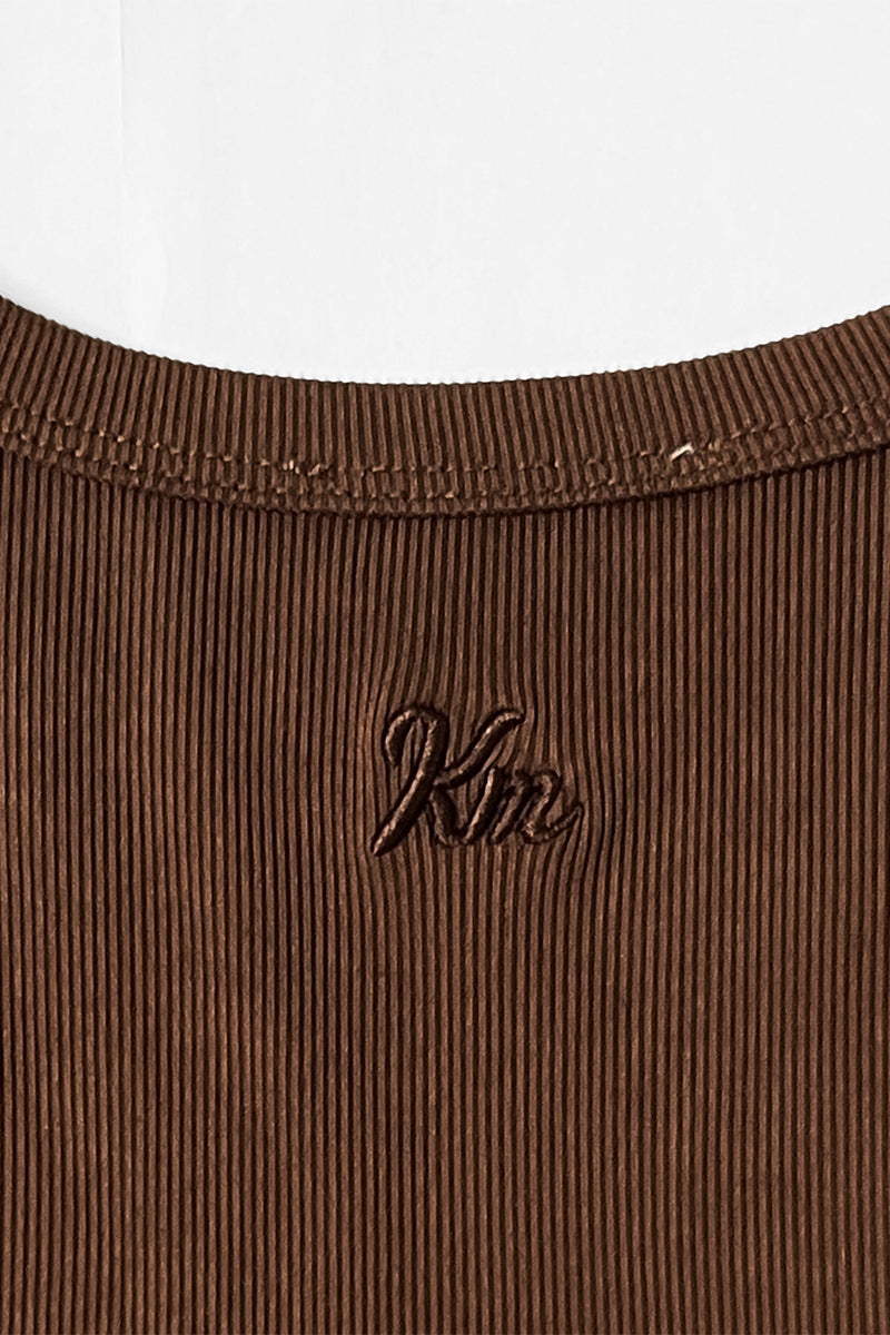 KATCH ME Summer Co-ord Set: Solid Color Shelf-Bra Tank Top & Wide Leg Trousers