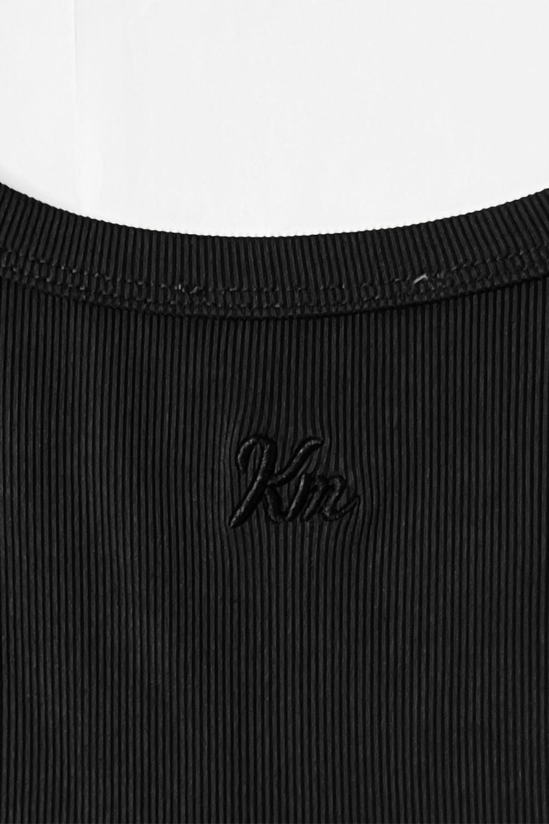 KATCH ME Summer Co-ord Set: Solid Color Shelf-Bra Tank Top & Wide Leg Trousers