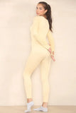 KATCH ME Beige Seamless U Neck Long Sleeve Shaping Jumpsuit Jumpsuit