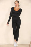 KATCH ME Two For £26.99! Seamless U Neck Long Sleeve Shaping Jumpsuit Jumpsuit