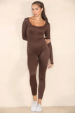 KATCH ME Two For £26.99! Seamless U Neck Long Sleeve Shaping Jumpsuit Jumpsuit