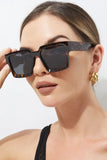 Fashion Square Textured Anti-UV400 Sunglasses