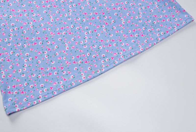 Elegant Floral Print Spaghetti Strap Backless Maxi Dress