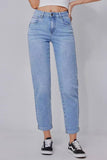 Casual Mid Rise Solid Slim Fit Jeans