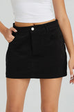 KatchMe Versatile Mid-Rise Side Pocket Mini Skirt with Lined