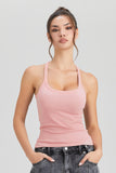 KatchMe Workout U-Neck 2-in-1 Tank Top with Built-in Padded Bra