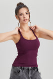 KatchMe Workout U-Neck 2-in-1 Tank Top with Built-in Padded Bra