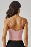 KatchMe Soft Seamless Thin Strap Breathable Built-in Bra Padded Camisole