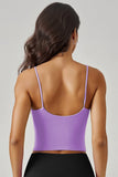 KatchMe Soft Seamless Thin Strap Breathable Built-in Bra Padded Camisole