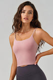 KatchMe Soft Seamless Thin Strap Breathable Built-in Bra Padded Camisole