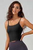 KatchMe Soft Seamless Thin Strap Breathable Built-in Bra Padded Camisole