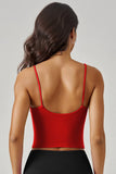 KatchMe Soft Seamless Thin Strap Breathable Built-in Bra Padded Camisole