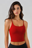 KatchMe Soft Seamless Thin Strap Breathable Built-in Bra Padded Camisole