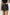 KATCH ME Layered High Waist Raw Hem Denim Skorts With Tassel Detail