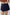 KATCH ME Layered High Waist Raw Hem Denim Skorts With Tassel Detail
