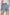 KATCH ME Layered High Waist Raw Hem Denim Skorts With Tassel Detail