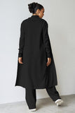 Turtle Neck Tank & Wide Leg Trousers with Cardigan Three-Piece Set