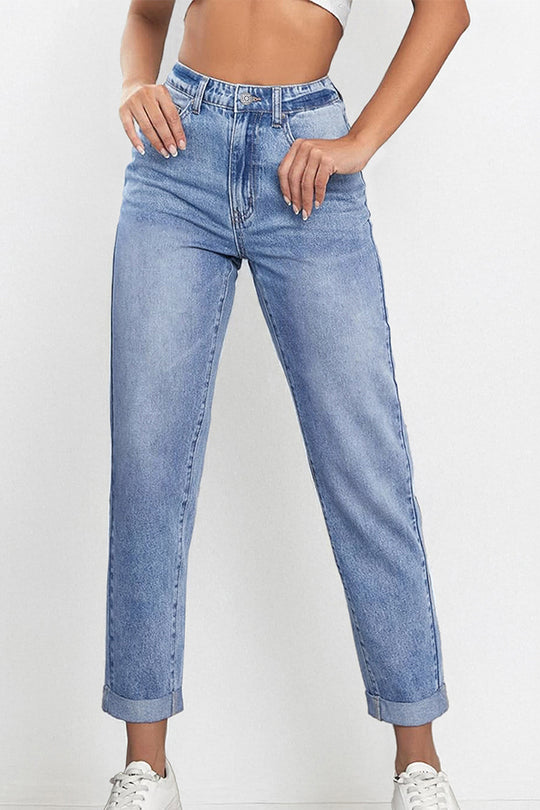 Casual Mid Rise Solid Slim Fit Jeans