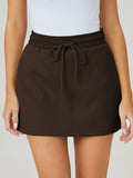 KatchMe Women's Leisure High Waist Mini Skirt with Lined, Versatile Women's Bottom
