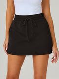 KatchMe Women's Leisure High Waist Mini Skirt with Lined, Versatile Women's Bottom