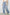 KATCH ME Women's Folded-Waist Wide-Leg Floor-Length Denim Jeans
