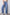KATCH ME Women's Folded-Waist Wide-Leg Floor-Length Denim Jeans