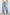 KATCH ME Women's Folded-Waist Wide-Leg Floor-Length Denim Jeans