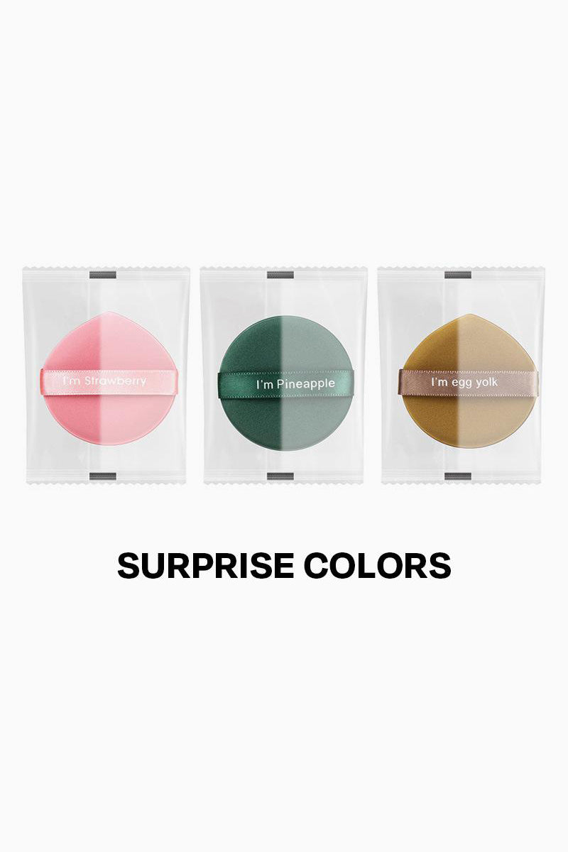 KATCH ME Soft Expandable Pineapple Egg Yolk Makeup Sponge Dual-Use Cosmetic Applicator