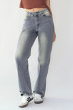 Petite Casual Mid Rise Denim Multi Pocket Stretchy Jeans