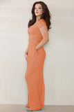 Casual Partial Button Slim Top & Wide Leg Trousers Co-ord