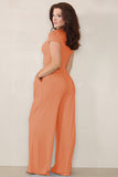 Casual Partial Button Slim Top & Wide Leg Trousers Co-ord