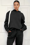 KATCH ME Black Casual Hoodie & Pocket Pants Co-ord Co-ord 