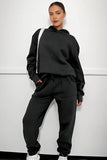 KATCH ME Black Casual Hoodie & Pocket Pants Co-ord Co-ord 
