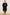 KATCH ME Black Notch Lapel Button Waist Tie Thermal Coat Coat