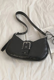KATCH ME Black PU Leather Straps Mini Shoulder Bag Bag 21.99