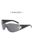 KATCH ME Black & Grey Lens Star Decor Sun Glasses Accessories 7.99