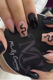 KATCH ME Black & Pink Pattern Different Style Press On Nail 24PCS Set Accessories 4.99