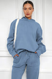 KATCH ME Blue Casual Hoodie & Pocket Pants Co-ord Co-ord 