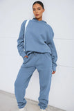 KATCH ME Blue Casual Hoodie & Pocket Pants Co-ord Co-ord 