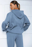 KATCH ME Blue Casual Hoodie & Pocket Pants Co-ord Co-ord 