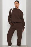 KATCH ME Brown Casual Hoodie & Pocket Pants Co-ord Co-ord 