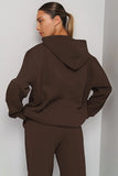 KATCH ME Brown Casual Hoodie & Pocket Pants Co-ord Co-ord 