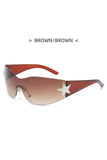 KATCH ME Brown & Brown Lens Star Decor Sun Glasses Accessories 7.99