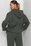 KATCH ME Charcoal Grey Casual Hoodie & Pocket Pants Co-ord Co-ord 
