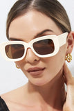 KATCH ME Classical Thick Frame Anti-UV400 Sunglasses (Beige) Accessories 6.99