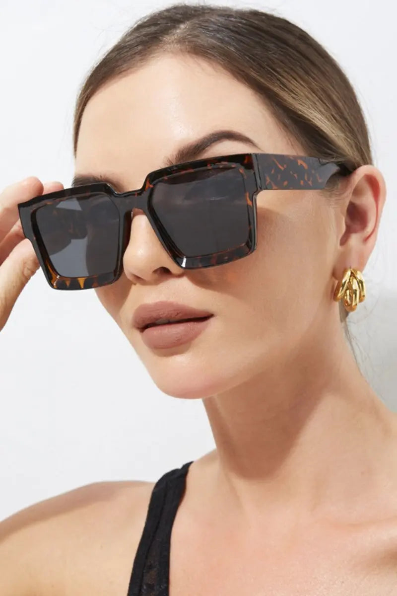KATCH ME Fashion Square Textured Anti-UV400 Sunglasses Accessories 6.99