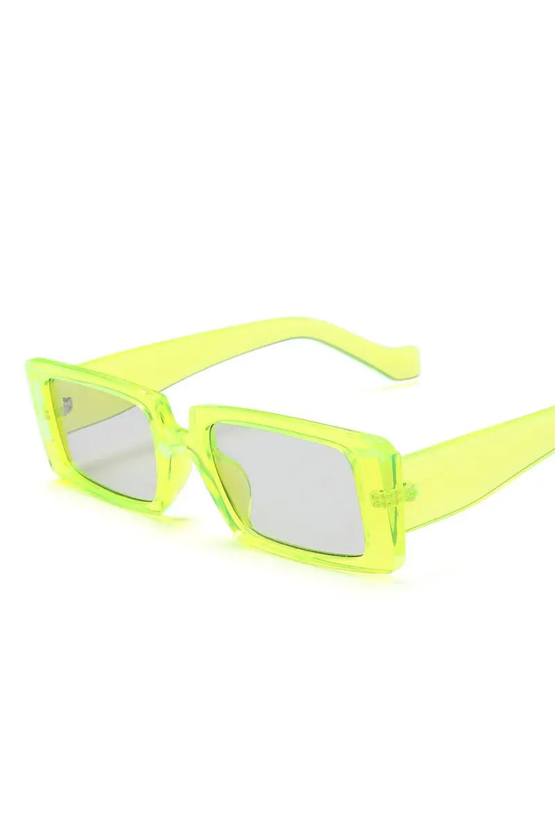 KATCH ME Fluorescent Green Frame Light Grey Lens Light Weight Sun Glasses Accessories 