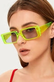 KATCH ME Fluorescent Green Frame Light Grey Lens Light Weight Sun Glasses Accessories 