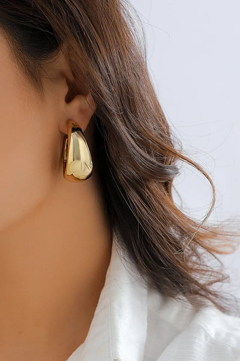 KATCH ME Gold C Shape Decor Earrings Accessories 3.99