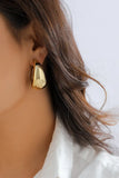 Gold C Shape Decor Earrings